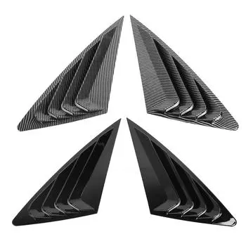 Крышка жалюзи заднего окна автомобиля, боковая оконная решетка, декоративная панель, рамка, жалюзи, вентиляционные отверстия, шторки C Glossy Black