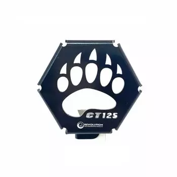 Крышка звукового сигнала Revolution Honda Hunter Cub CT125 HONDA CT125 REVOLUTION ЗАЩИТНАЯ КРЫШКА ЗВУКОВОГО СИГНАЛА, металл (Черный/черный)