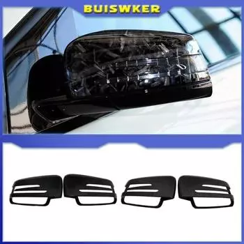 Крышки боковых зеркал черного цвета для Mercedes BENZ W176 W246 W212 W204 C117 X156 X204 W221 C218 ABCES CLA GLA GLK Class