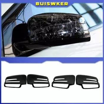 Крышки боковых зеркал черного цвета для Mercedes BENZ W176 W246 W212 W204 C117 X156 X204 W221 C218 ABCES CLA GLA GLK Class