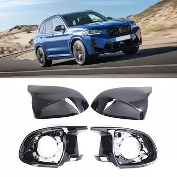 Крышки боковых зеркал Крышка бокового зеркала заднего вида для X3 X4 X5 X6 51168097351 Сменные аксессуары Глянцевый черный