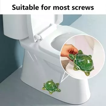 Крышки болтов для унитаза Oceanic Turtle, усовершенствования болтов для унитаза, милые украшения для ванной комнаты, украшения для ванной комнаты, простая установка A