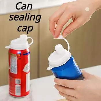 Крышки для банок из 3-х частей, герметичные и пыленепроницаемые, для газировки, пива - легко открывающиеся, для экономии напитков на кухне и в ресторане 3 pieces белый