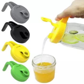 Крышки для банок Mason, большое горлышко, 86 мм, с утолщенной ручкой, хорошая герметичность, пищевые крышки для сохранения свежести, крышки для банок Mason. 1pc жёлтый