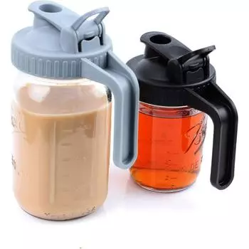 Крышки для банок с откидной крышкой и ручкой. Отверстие для заливки. Крышки для банок с широким горлышком.