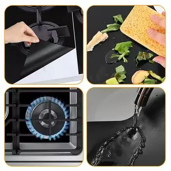 Крышки для газовых плит с 3-х секционными термостойкими защитными кожухами для газовых плит Аксессуары для газовых плит