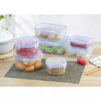 Крышки для хранения продуктов/герметичные контейнеры, ланч-боксы Bento, пластиковый холодильник, сохранение свежести продуктов, прозрачный герметичный контейнер для продуктов