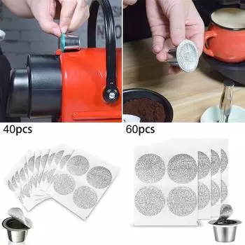 Крышки для кофейных капсул Алюминиевая фольга Пломбирование Наклейки Защита от клея 40Pcs