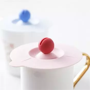 Крышки для кофейных кружек пыленепроницаемые герметичные универсальные 10 * 10 * 2,5 см кухонная утварь эластичная обертка крышка не легко деформируется синий светло-синий