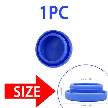Крышки для кувшинов для воды на 5 галлонов Крышка для кувшина на 8 галлонов Крышка для бутылки с водой Крышка-силиконовая многоразовая верхняя крышка без пролива, подходит для бутылок диаметром 55 мм 1-4 шт. 1pc