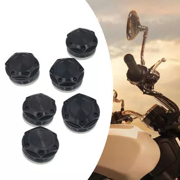 Крышки для отверстий в раме мотоцикла, аксессуары, простая установка, высокопроизводительная запасная часть премиум-класса чёрный