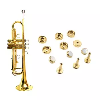 Крышки для трубных клапанов, сменные пряжки для кнопок инструментов, прочные кнопки для трубных клапанов, медная маленькая кнопка