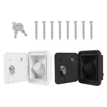 Крышки для заливки воды с 2 ключами, герметичные, запирающиеся люки для заливки воды для караванов белый