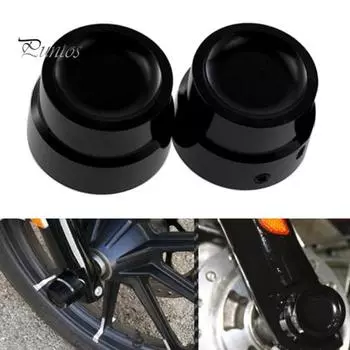 Крышки осевых гаек Колпаки задней оси с хромированием Нержавеющие, устойчивые к коррозии Простая установка Крышки гаек задней оси мотоцикла для VRSC/для чёрный