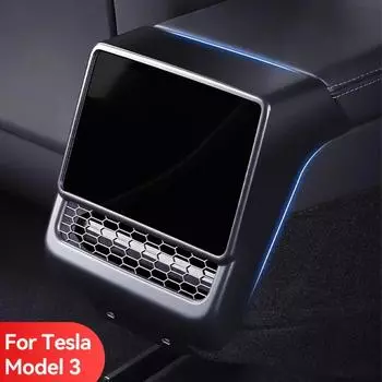 Крышки вентиляционных отверстий автомобиля, пылезащитная крышка, задняя центральная консоль, крышка воздухозаборника, аксессуары для интерьера Tesla Model 3 Highland 2024