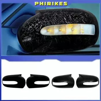 Крышки зеркал заднего вида, боковые крышки зеркал, подходят для Mercedes-Benz E, C-Class W211 W203 2001-2007, автомобильные аксессуары