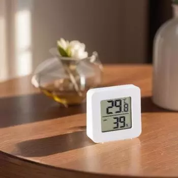 Крытый беспроводной термометр-гигрометр Высокоточный компактный размер Портативный легко читаемый монитор температуры с питанием от батареи