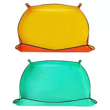 Крытый садовый инструмент PE садовый коврик коврик для пересадки растений подарки для любителей растений 66x66cm зелёный