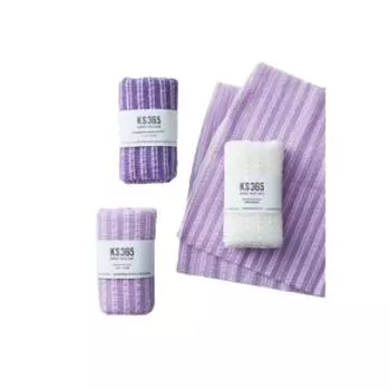 KS365 Длинное и пенистое полотенце для ежедневного душа, 3 шт.