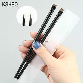Кисть для контура бровей KSHBO, кисть для подводки бровей, портативная угловая кисть для подводки бровей, набор косметических инструментов для женщин, 2 шт., 05 2 шт.