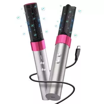 KSKIN KD382 Беспроводная электрическая расческа для выпрямления волос, 6 передач, температура 135-200°С, для разных типов волос и требований к укладке.