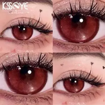 Контактные линзы MillCreek Red 2 шт./пара Косплей Аниме Линзы Хэллоуин 0 красный