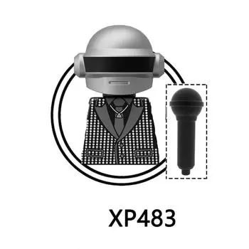 KT1063 Daft Punk Rock Band Music Building Blocks Character Figures Bricks Assembly Children Collection Toys