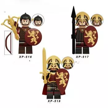 KT1068 Средневековые мини-солдаты, экшн-фигурки, строительные блоки, сборка украшений, коллекция игрушек для мальчиков и детей