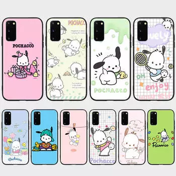 KT75 милый чехол Pochacco для Samsung A04 A14 A23 A34 A54 M23 M33 M52 M53 Realme 10 9 C30S C35 C55 VIVO Y02S Y21 Y33S Y51 X80 Pro прозрачный чехол Samsung A70 кожа буйвола