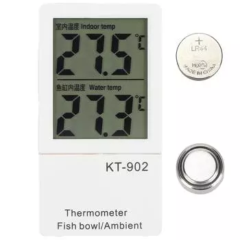 КТ?902 Аквариумный термометр для рыб с двойным цифровым дисплеем для инкубаторов для рептилий и черепах