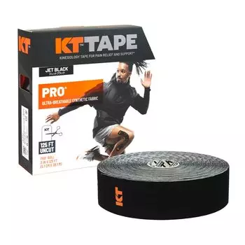 KT TAPE Кинезиологическая лента с релизом JUMBO Насыщенно-черная неразрезанная x Для всех зон Один размер подходит большинству (растягивающаяся бумага) KTPRUC/JBPRO НЕРАЗРЕЗАННЫЙ (5см 38м) чёрный