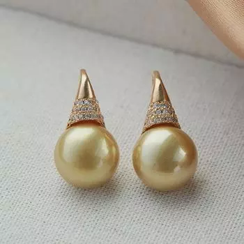 Ktlt/Light Luxury Niche Design Ear Studs Women 2025 New Popular High-Grade Earrings Elegant All-Match Earrings WHEAT