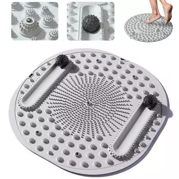 KTSO Размер доски для акупрессуры на ступни Массажер для ступней с магнитами и массажем Акупрессура на ступни серый