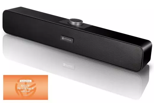 KTSOUL PC Speaker Стереозвук USB-динамик Питание от USB Подключение AUX W-динамик Совместимость с консолями W-BASS Настольные компьютеры/ноутбуки/смартфоны/игры