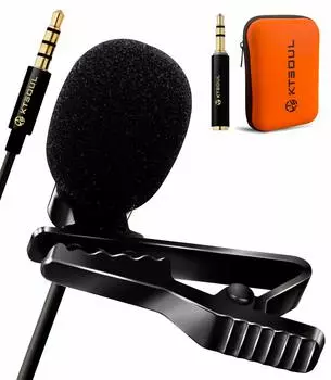 KTSOUL Pin Condenser PC Storage Hard Case Clear Video Audio Smartphone Microphone Microphone, Microphone, Microphone, Included, Compact, Lightweight,