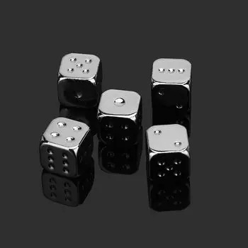 KTV Board Games Entertainment Playing Games Game Toys Square Point Dice Metal Dice 6 Sided Dice