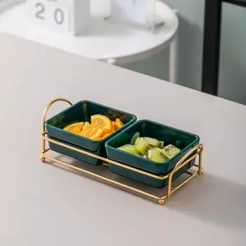 Ktv Клубный дом Фруктовая тарелка Меламин Бар Мышца Нога Четыре или Шесть Решеток Тарелка для закусок Решетка Барбекю Холодные овощи Тарелка для закусок Тарелка Тарелка