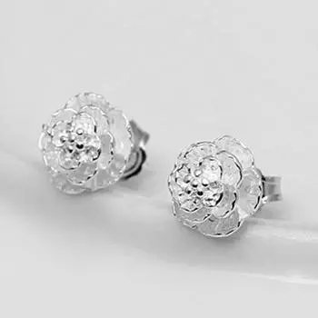 Kuaishou Fashion посеребренные серьги-гвоздики женские романтические и элегантные серьги-гвоздики с надписью «Любовь»