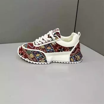 Kuaishou же летняя повседневная мягкая подошва со шнуровкой тканевая обувь luck dad персонализированная удобная спортивная мужская обувь 39