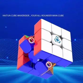 Куб Дельфин Стандартная магнитная двухгусеничная силовая 8-скоростная детская развивающая игрушка на колесной базе