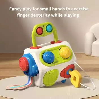 Куб для малышей, развивающий игрушки, развивающий игрушки для детей раннего возраста, развивающие игрушки с цветным рисунком, успокаивающие игрушки для плача и крика