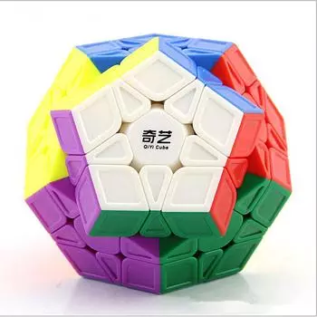Куб Qiyi Qiheng S 3x3x3 Megaminxeds Magic Cube Qiyi 12 сторон 3x3x3 Speed Cube Qiyi 3x3 Megaminxeds Puzzle Magic Cubo чёрный