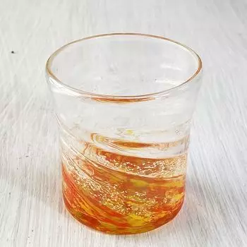 Кубагасая Рюкю Стекло Стекло Рокс Стекло Окинава Сувенир Флюорит Флюорит Светлячок Авамори Стекло [kubagasaya] (оранжевый) оранжевый