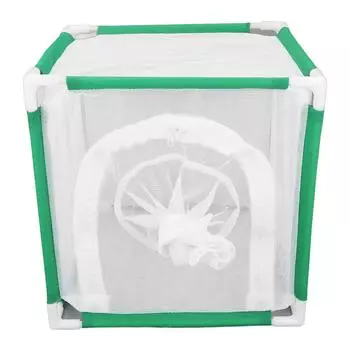 Кубическая клетка для бабочек с дверцей-рукавом, переносная клетка для обитания бабочек для занятий в помещении и на открытом воздухе