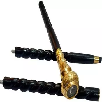 Кубическая коллекция, латунная ручка с компасом, регулируемая деревянная трость для ходьбы, идеальный подарок