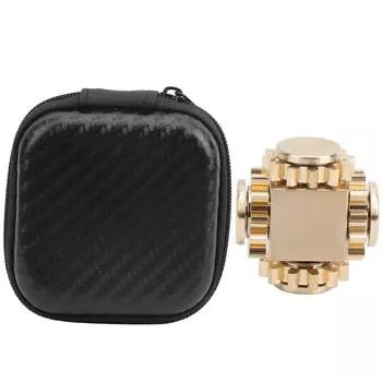 Кубическая шестерня на палец гироскоп декомпрессионные игрушки снятие стресса для взрослых детей латунь