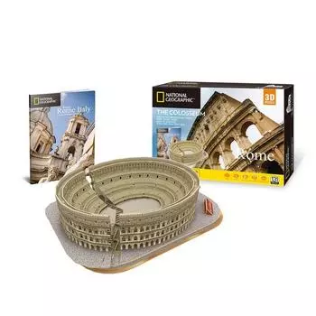 Кубическая забава Колизей National Geographic 3D Трехмерная головоломка Корея 3d головоломка