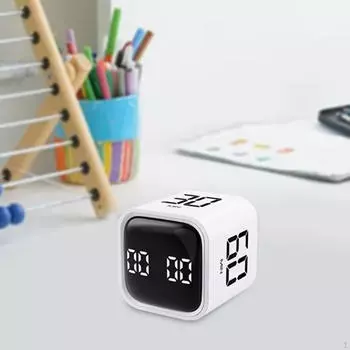 Кубический таймер, Game Gravity, Детские настройки, Кухонный таймер для работы, Упражнения, белый