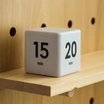 Кубический таймер Обратный отсчет Напоминание Управление временем Студенческий учебный таймер Управление временем для детей Настройка обратного отсчета Кухонный таймер чёрный