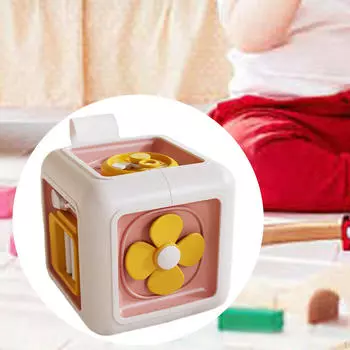 Кубик для обучения и развития, игрушка для путешествий для детей коричневый